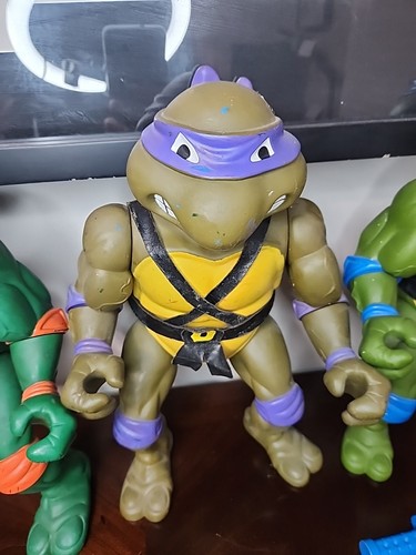 Set Figurine 13” Playmates Teenage Mutant Ninja Turtles 1989 Vintage RARO TMNT - Foto 5 di 24