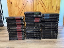 Encyclopedia Britannica 15th Edition 32 Vol Complete Set Blk Padded Leather 1988