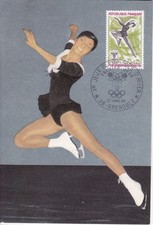 Carte 1er jour Jeux Olympiques d'hiver Patinage Artistique 1968 2