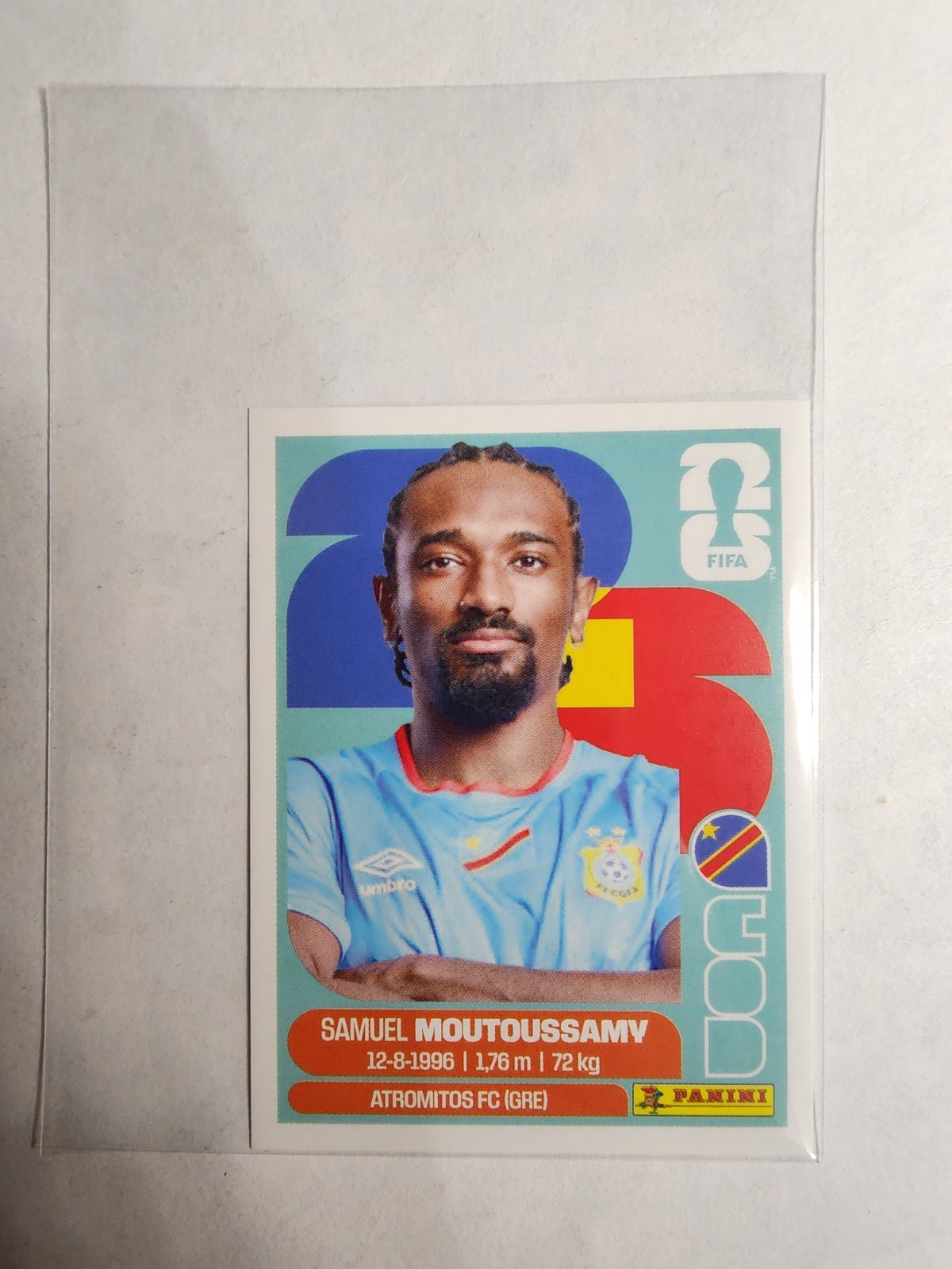 2026 Panini Fifa World Cup 26 - Samuel Moutoussamy #COD 11 Sticker Congo DR