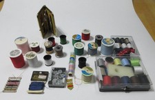 SEW IT ... SEAMSTRESS OR SEWING KIT LOT MANY COLORS OF THREAD ETC