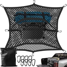 Net with Storage Bag and 8 rustproof Buckles, Stretchable from 4x4'- 7x7' Ideal