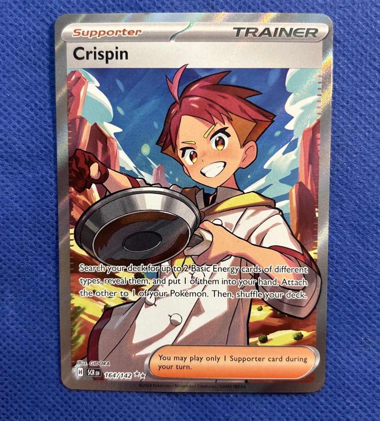 SV07: Stellar Crown #164/142 Crispin Card - NM