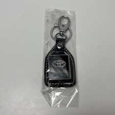 TOYOTA Keychain Key Fob Ring Lobster Claw Leather Metal Car Truck READ MORE