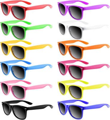 TUPARKA 12er Pack Sonnenbrille Neonfarben Party Mixed Colors 