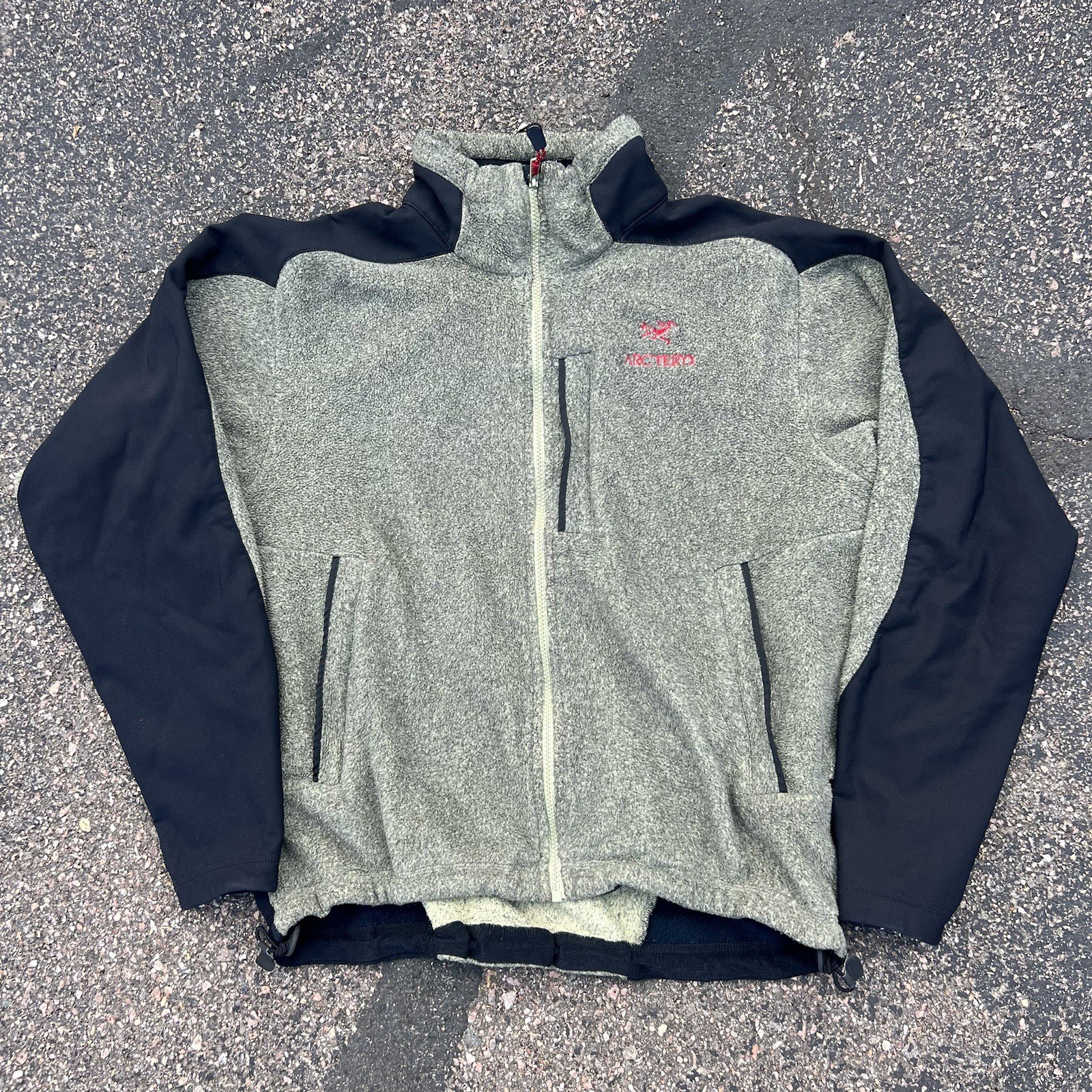 Arc'teryx Sigma AR Polartec Giacca Pile Uomo Grande Verde Nero Vintage