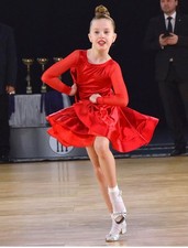 Ballroom dance competition dress Set - 1 body and 2 skirts Latin and Standard 