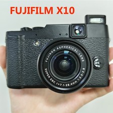 95 New FUJIFILM X10 12MP Digital Camera with 12 Megapixel Optical Zoom Black
