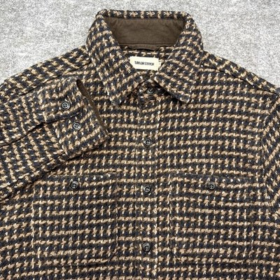 Taylor Stitch The Cutter over shirt men's 38 small plaid organic cotton limited