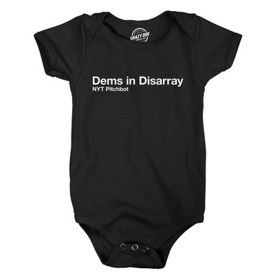 Dems In Disarray Baby Bodysuit Funny Novelty Jumper for Infants