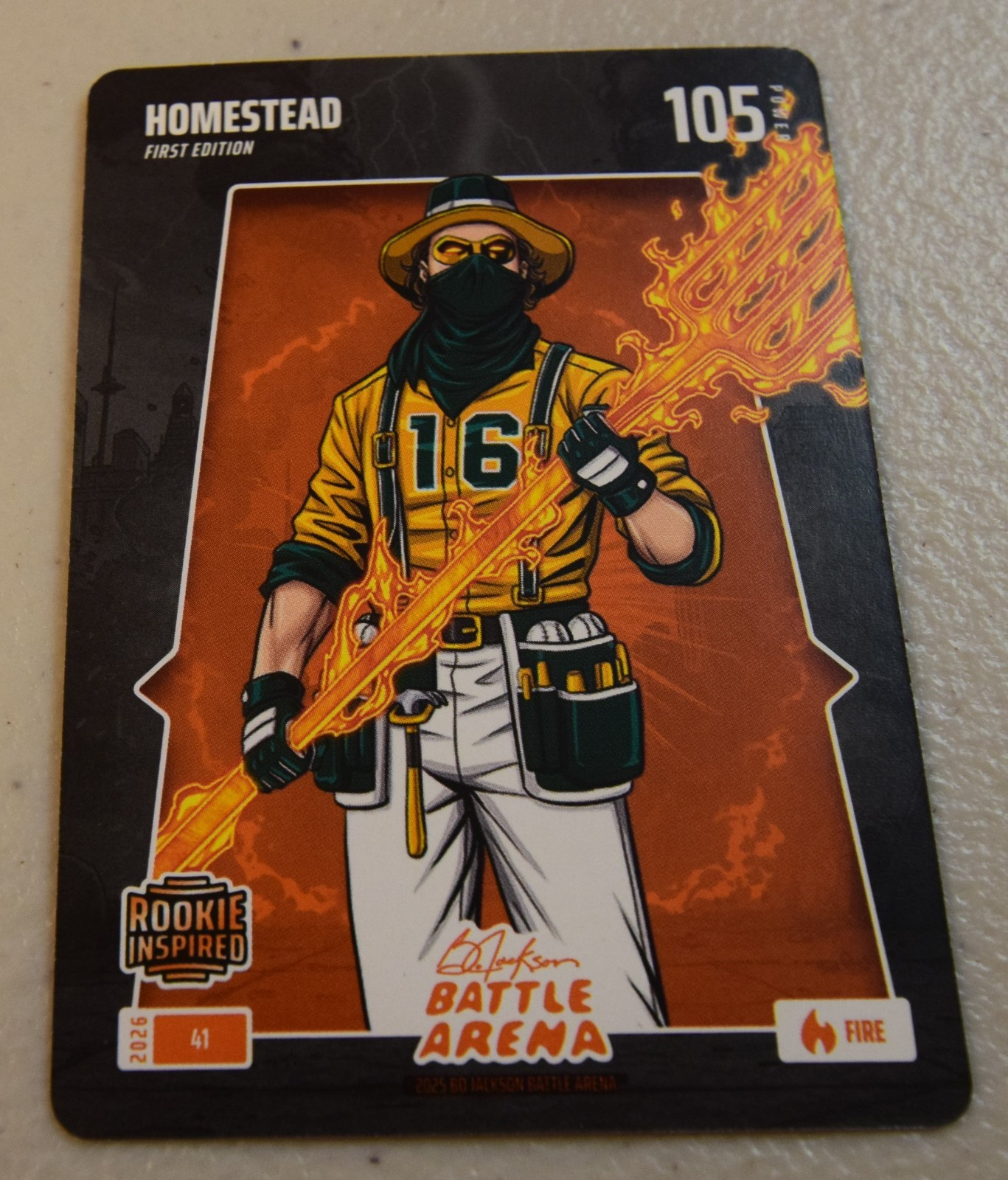 Bo Jackson Battle Arena Griffey Fire - Homestead Nick Kurtz RC