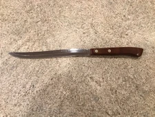 VINTAGE‼️FLINT ARROWHEAD‼️STAINLESS VANADIUM‼️CARVING KNIFE‼️USA WOOD HANDLE
