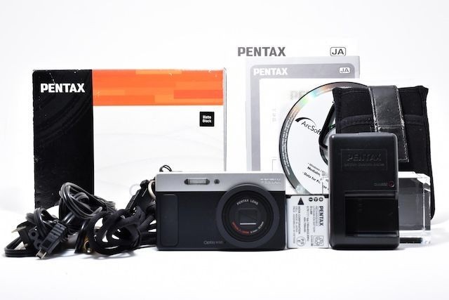 PENTAX Optio H90 Digital Camera Matte Black with Case Excellent Condition