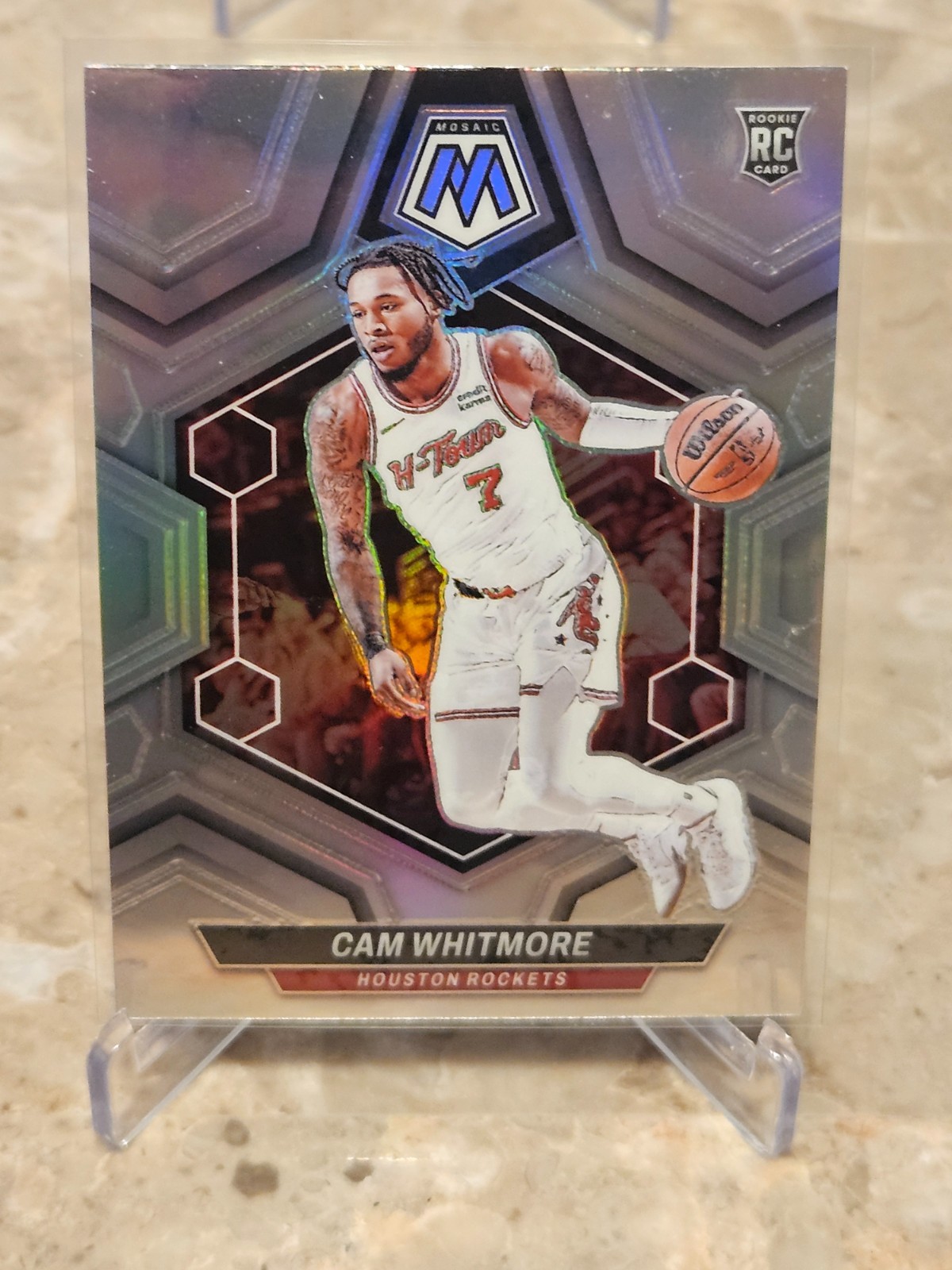 2023-24 Panini Mosaic #217 Cam Whitmore RC Rookie Houston Rockets