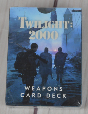 Twilight: 2000 RPG Weapons Card Deck Free League (FLFT2K004) NEW SEALED