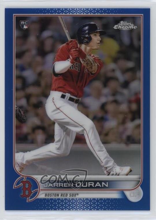 2022 Topps Chrome Blue Refractor 31/150 Jarren Duran #113 Rookie RC 3a1