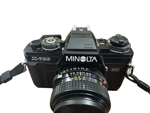Minolta X-700 X700 Black + MD Rokkor 50mm f/1.7 Lens From JAPAN - Picture 3 of 6