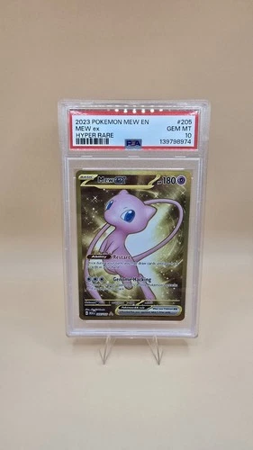PSA 10 Mew ex 205/165 Hyper Rare Pokemon 151 Gold Card