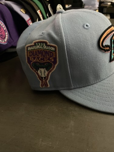 NEW ERA ARIZONA DIAMONDBACKS 1998 SEASON PATCH LIGHT BLUE PLAIN - Picture 4 of 7