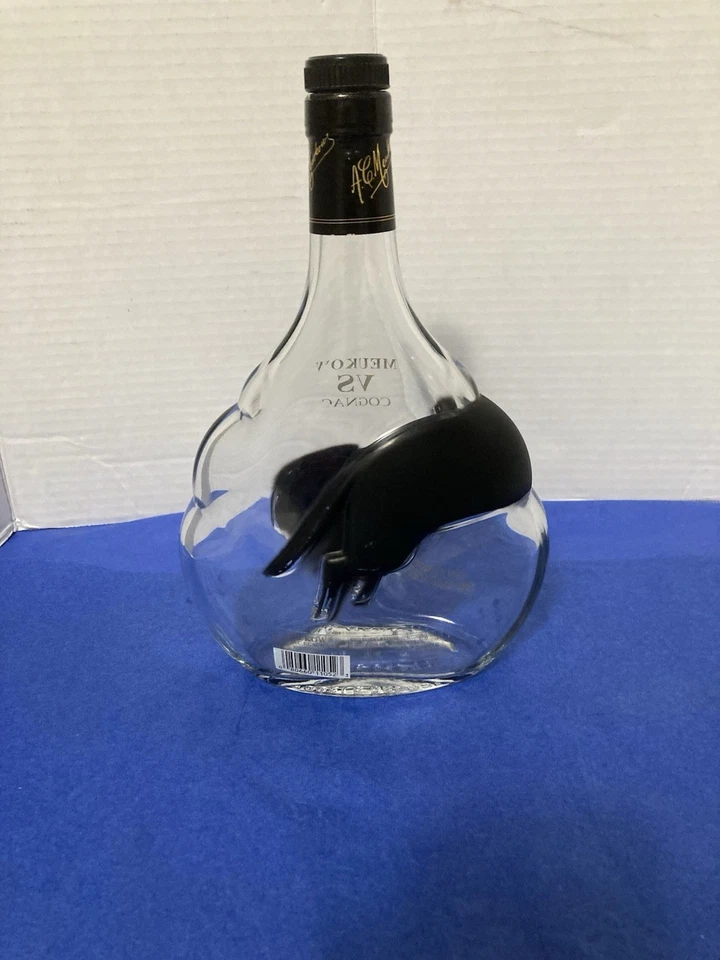 Meukow VS Cognac Black Panther Empty 750 ml Bottle - Image 2 of 4