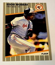 1989 Fleer #611 Eddie Murray Baltimore Orioles National Baseball HOF