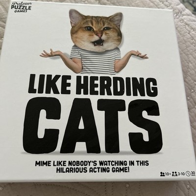 Like Herding Cats Acting Game Professor Puzzle Games - New!