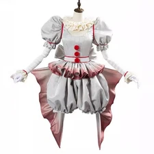 American Horror Movie Stephen King's It Pennywise Cosplay Costume Woman Clown