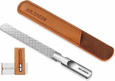 MR.GREEN Stainless Steel Nail File with Large, Double Sided