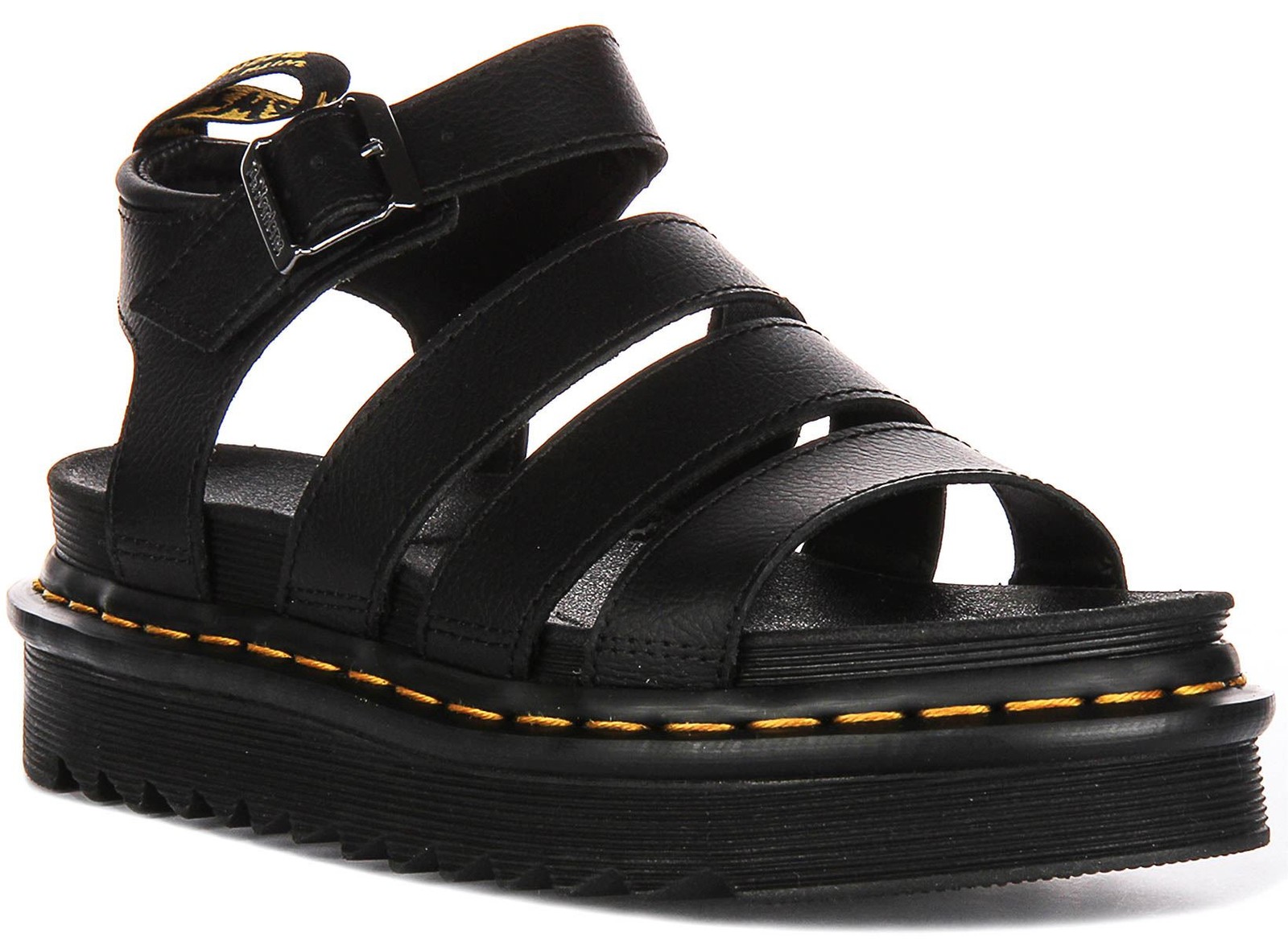 Dr Martens Blaire Athena Lederriemen Leder Damen Sandalen Schwarz UK 3 8 23190₽