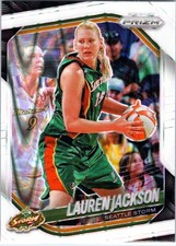 2025 Panini Prizm WNBA LAUREN JACKSON White Seismic Prizm #91