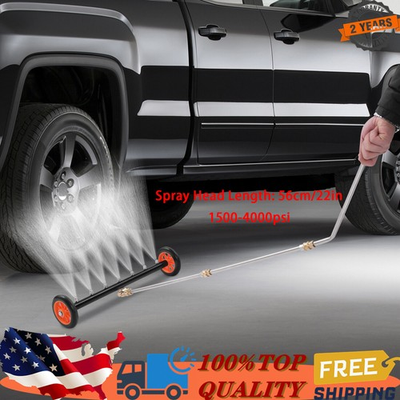 #ad 22quot; Pressure Power Washer Surface Cleaner Undercarriage Water Broom 4000PSI $53.24