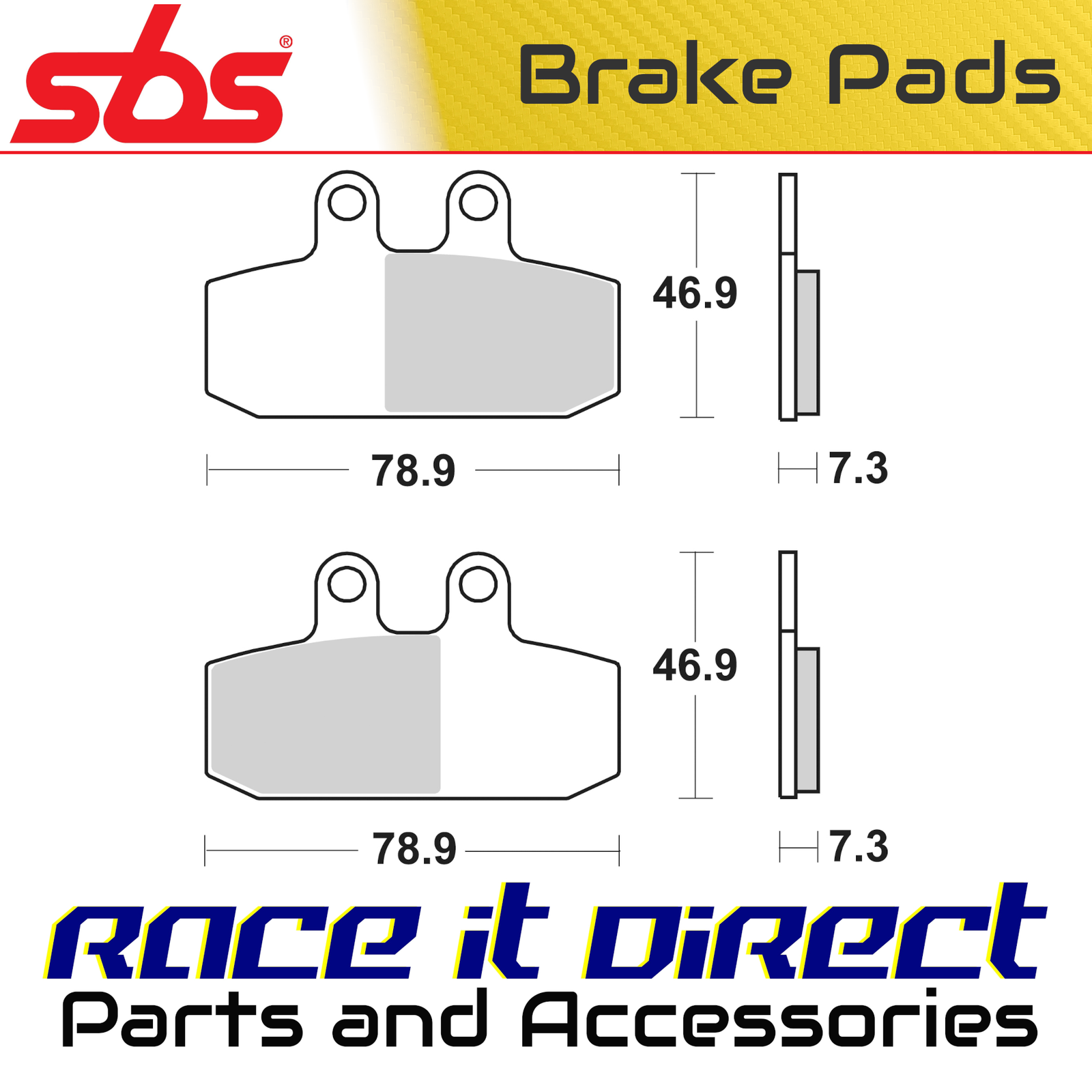 Brake Pads for APRILIA ATLANTIC 500 2001-2004 Right/Front Street SBS