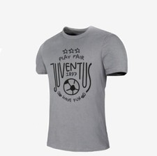 T-shirt FC Juventus bambino ragazzo cotone grigio TSK2AI18