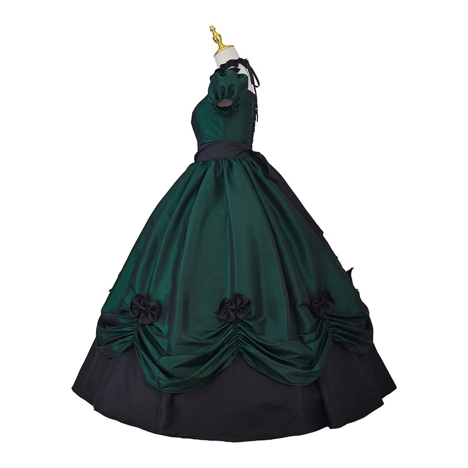 Vestido para mujer gótico victoriano rococó guerra civil Southern Belle baile de fiesta del té... Foto 4 de 4