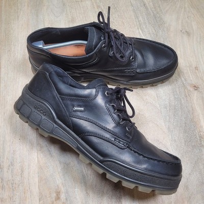 Ecco Track 25 GTX Men's US 14 EU 48 Black Leather Waterproof Low Boot Casual GUC