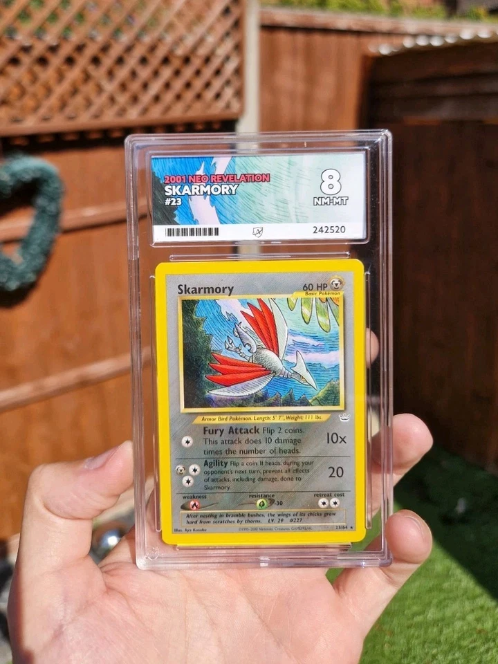 Skarmory 23/64 Neo Revelation Rare Vintage 2001 WOTC Graded (ACE 8) Pokemon - Image 3 of 3