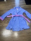 Circo Blue/ Pink Fuzzy Ruffle Soft Robe Kids Girls Large 10-12 — photo 3