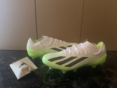Adidas X CrazyFast.1 SG Soccer Cleats White Black Lucid Lemon Sz