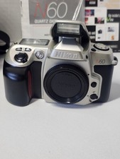   Nikon N60 35mm SLR Film Camera Body Quartz Date W/ Manual Clean Untested
