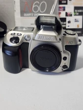 ​Nikon N60 35mm SLR Film Camera Body Quartz Date W/ Manual Clean Untested