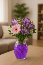 Wasserperlen 1 L Hydroperlen Granulat künstliche Blumenerde Dekokugel Aqualin