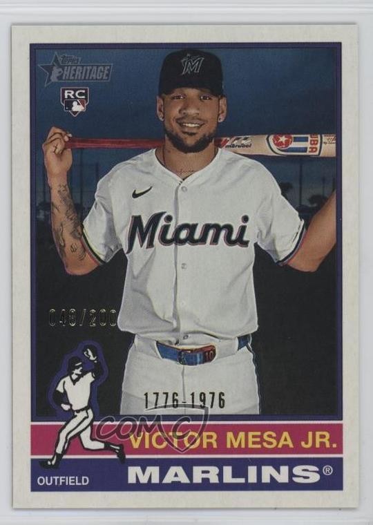 2025 Topps Heritage High Number Bicentennial 48/200 Victor Mesa Jr Rookie RC
