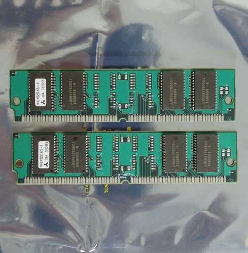 Set 2x IBM FRU 92G7321 8MB 16MB kit 60ns 72-pin SIMM EDO RAM