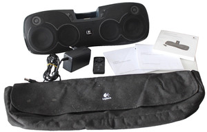 Logitech S715i Wiederaufladbarer Lautsprecher für Apple iPhone und iPod schwarz