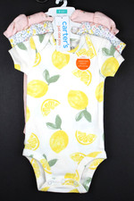 CARTER'S Baby Soft Cotton Bodysuit 3 Pack Lively Colors  Size 3 Months NWT