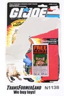 Gnawgahyde Package or Card backer Actions ARAH G.I. Joe