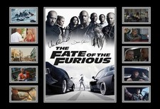The Fate of the Furious Movies A4 Signed Limited Edition Memorabilia Print Gift