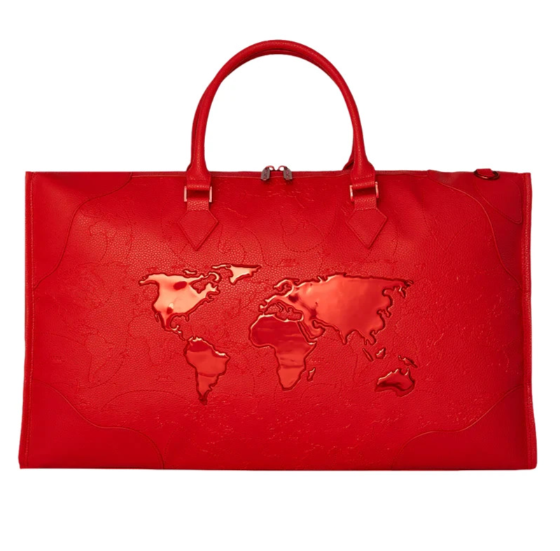 Sprayground James First Class Ruby Red Pyramid Large Duffle