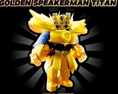 Golden Speakerman Titan - Toilette Tower Defense By Around.LogVent
