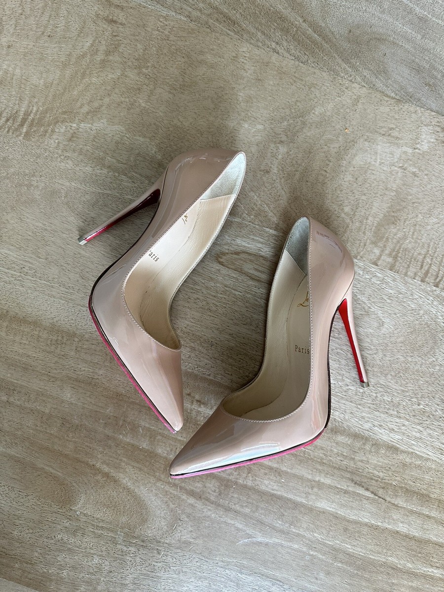 専用ページ♥ Christian Louboutin Heels so Me Nude, Rose Gold Studds, with box